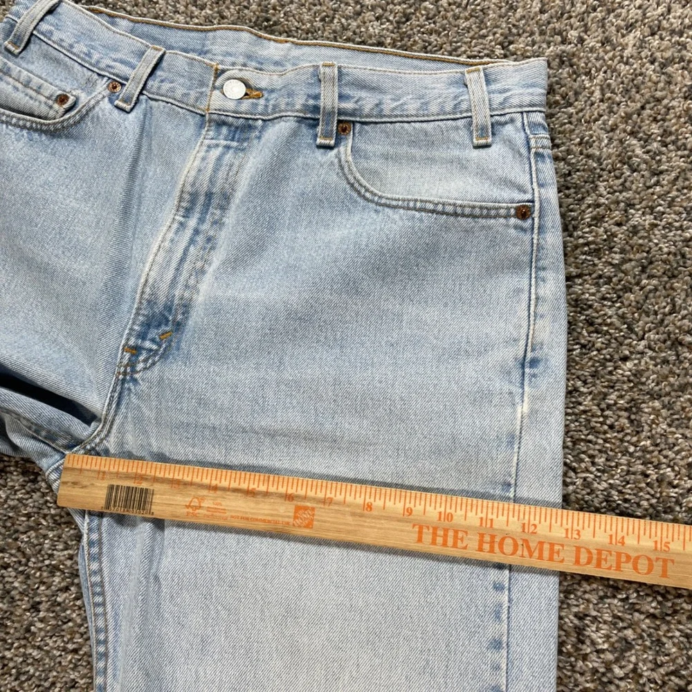 Vintage Levi's 505 Men's 34x25 Jeans USA Made 00s Straight Leg Light Wash